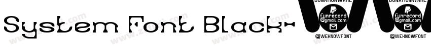 System Font Black字体转换
